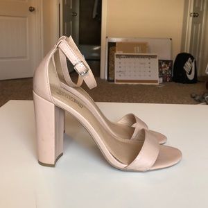 Nude heel sandals